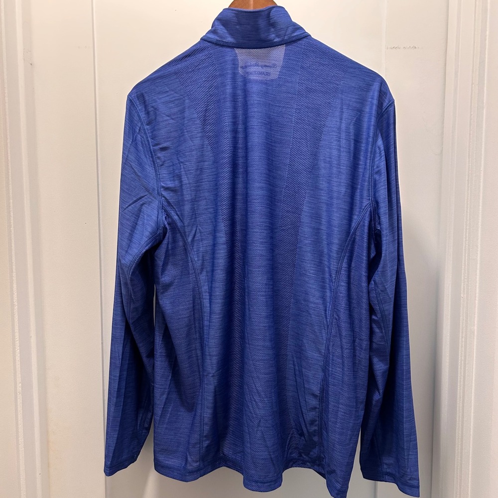 Tommy Bahama IslandZone 1/4 Zip Long Sleeve Pullover Mens M Blue Heathered Golf - Picture 12 of 14
